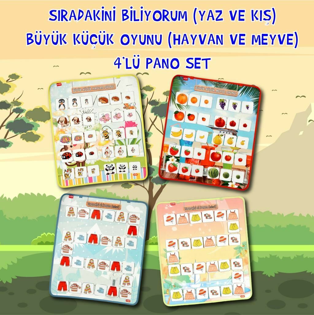 4 Set - 114 Parça  Sıradakini Biliyoum ( Yaz , Kış ) ve Büyük -Kü