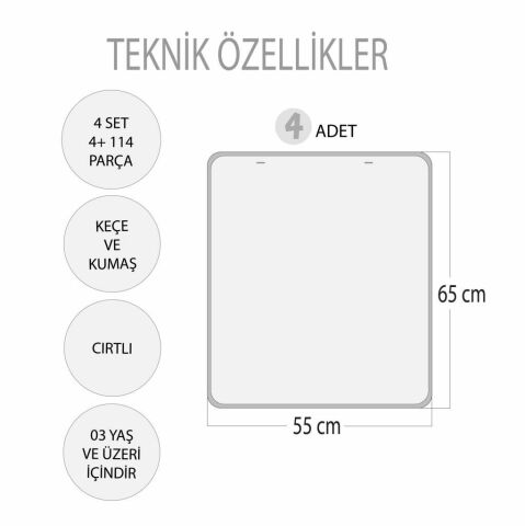 4 Set - 114 Parça  Sıradakini Biliyoum ( Yaz , Kış ) ve Büyük -Kü