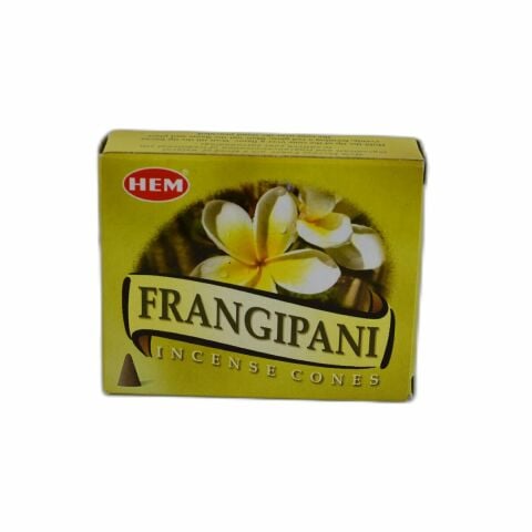 Hem Tütsü Plumeria Çiçeği Kokulu 10 Konik Tütsü - Frangipani Ince