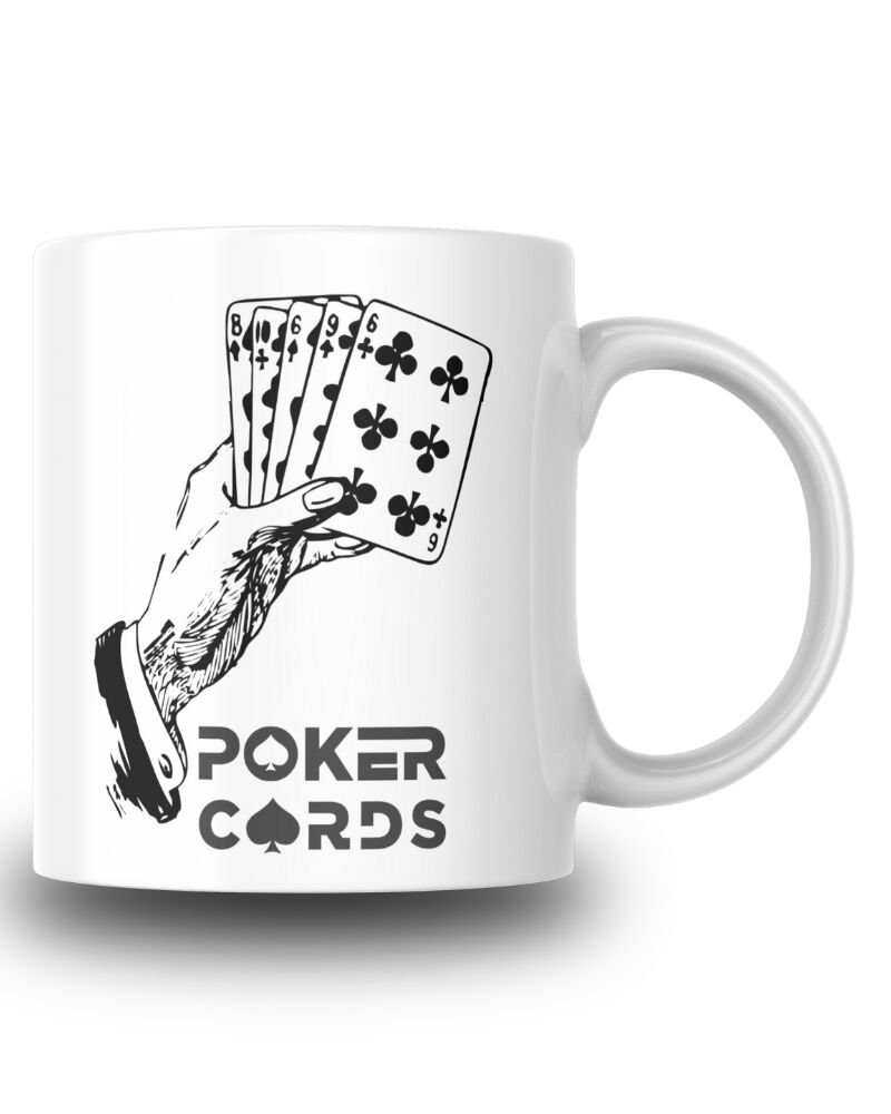 Poker Cards Tasarım Kupa Bardak