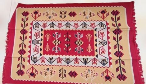 Kilim Antik 140-215 Otantik 90152 Motif Model Naturel Boya Çift T