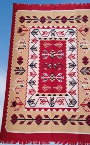 Kilim Antik 140-215 Otantik 90155 Motifler Model Naturel Boya Çif