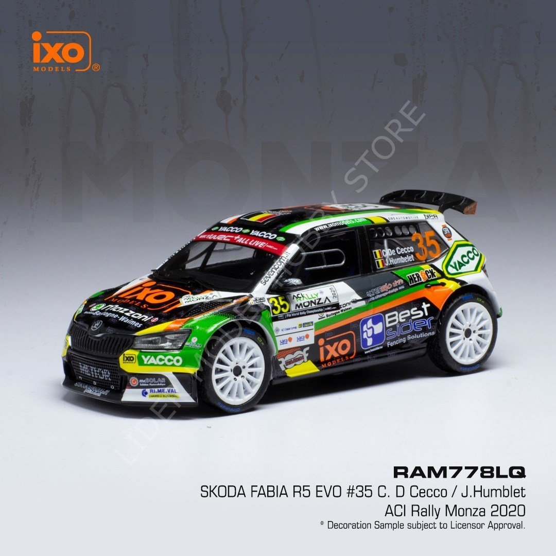 1:43 2021 Skoda Fabia Rallye R5 Evo #35