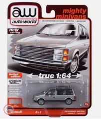 1:64 1985 Plymouth Voyager (Radiant Silver Metallic with Charcoal Lower Sides)