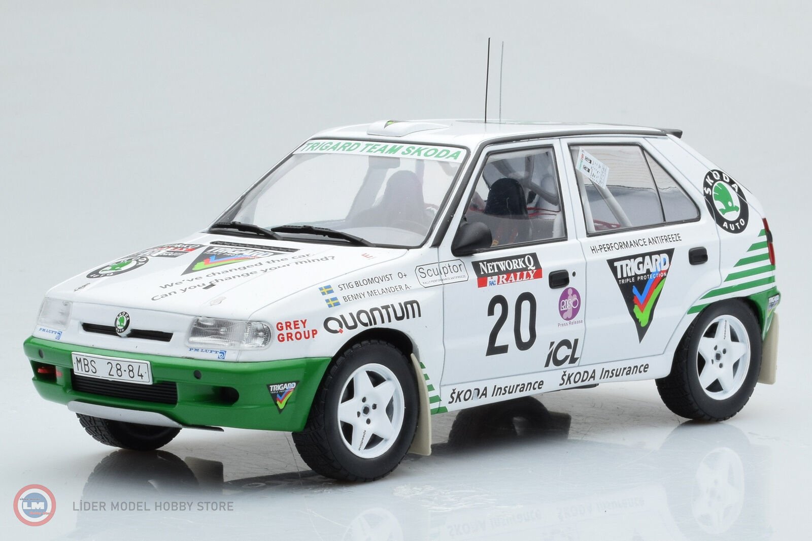 1:18 1995 Skoda Felcia kit car #20 RAC Rally S.Blomqvist B.Melander