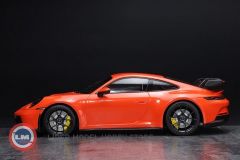 1:18 2021 Porsche 911 992 GT3 Orange/ Black Wheels