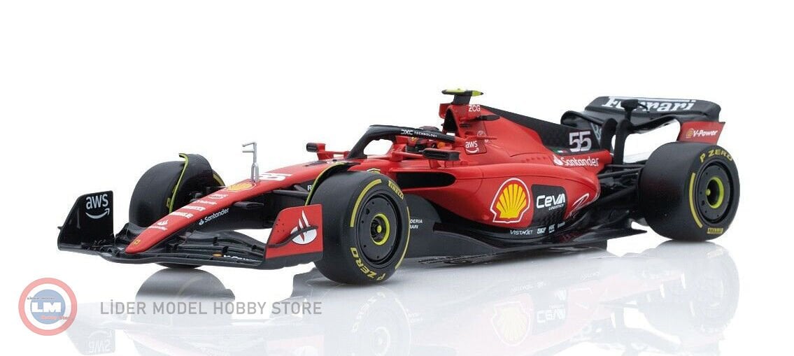 1:18 2023 Ferrari F1 #55 CARLOS SAINZ SEASON CAR Formula 1