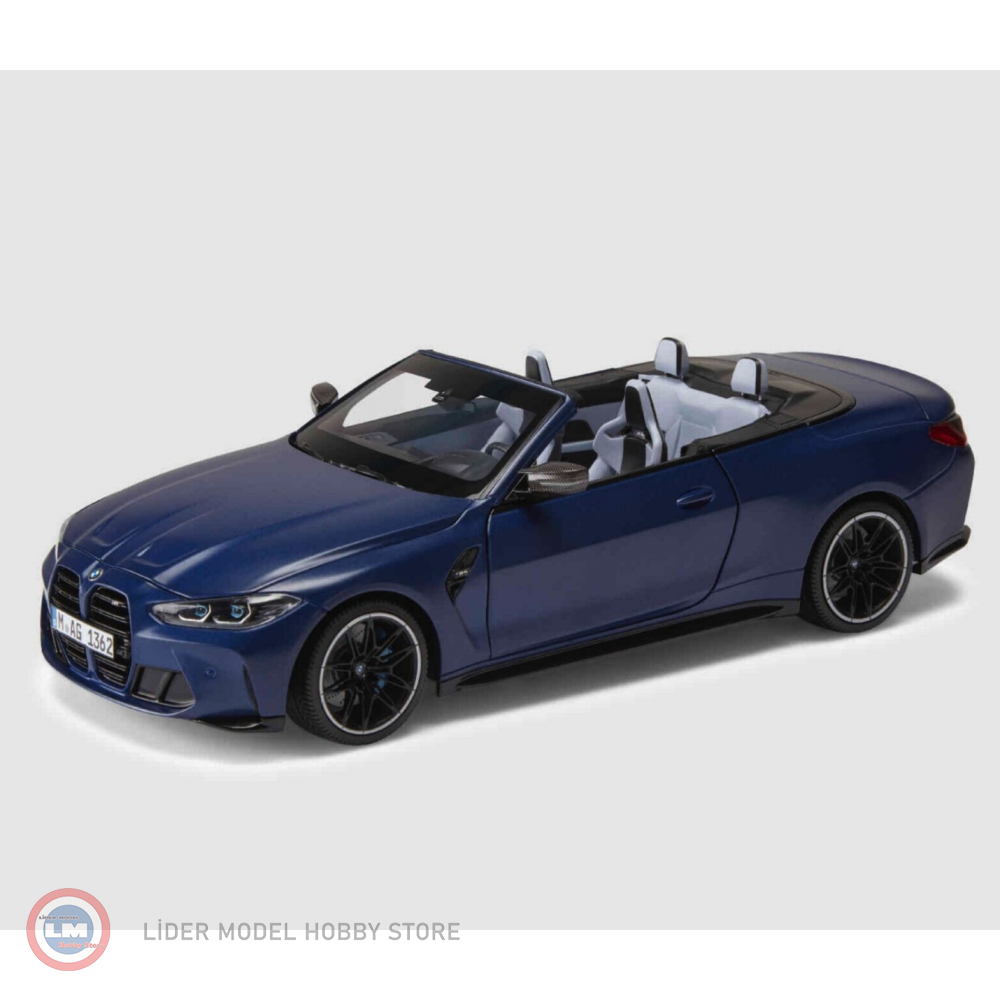 1:18 2020 BMW M4 Cabrio G83 blue metallic
