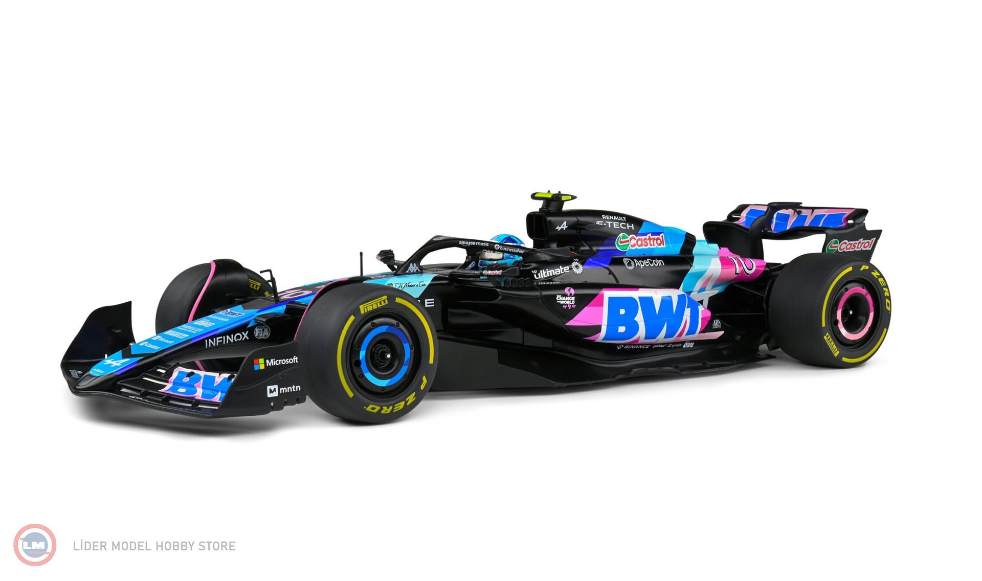 1:18 Solido BWT lpine F1 Team Pierre Gasly Alpine A524 #10 Monaco GP Formula 1 2024