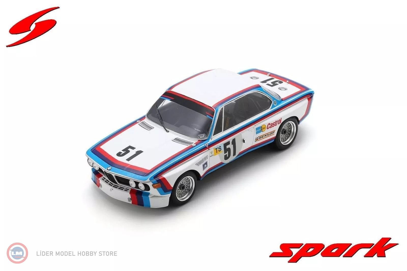 1:18 Spark BMW 3.0 CSL No.51 11th 24H Le Mans 1973