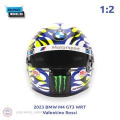 1:2 Miniature Helmets 2023 BMW M4 GT3 WRT Kask Valentino Rossi Helmet - Kask