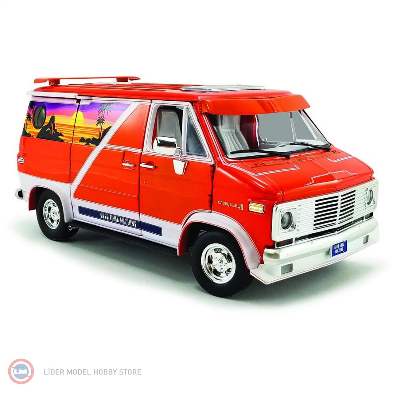 1:18 1976 Chevrolet G-series Van Good Times Machine