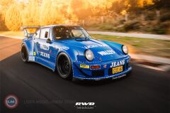 1:18 PORSCHE RWB 911 (964) -- WALLY'S JEANS ARROW BLUE