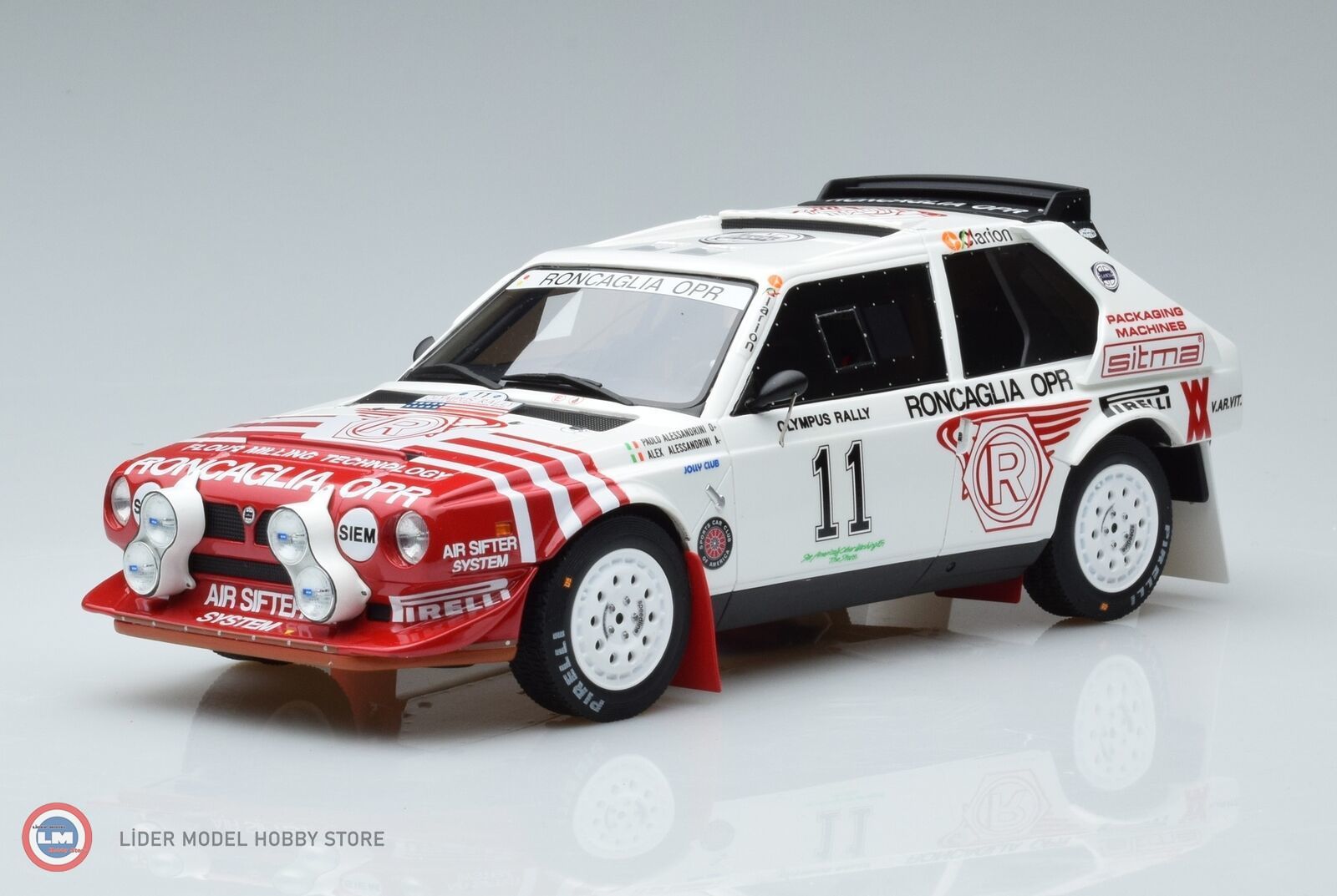 1:18 Otto 1989 Lancia Delta S4 Gr.B Olympus Rally