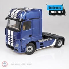 1:18 Mercedes-Benz Actros GigaSpace 4x2 blue with stripes