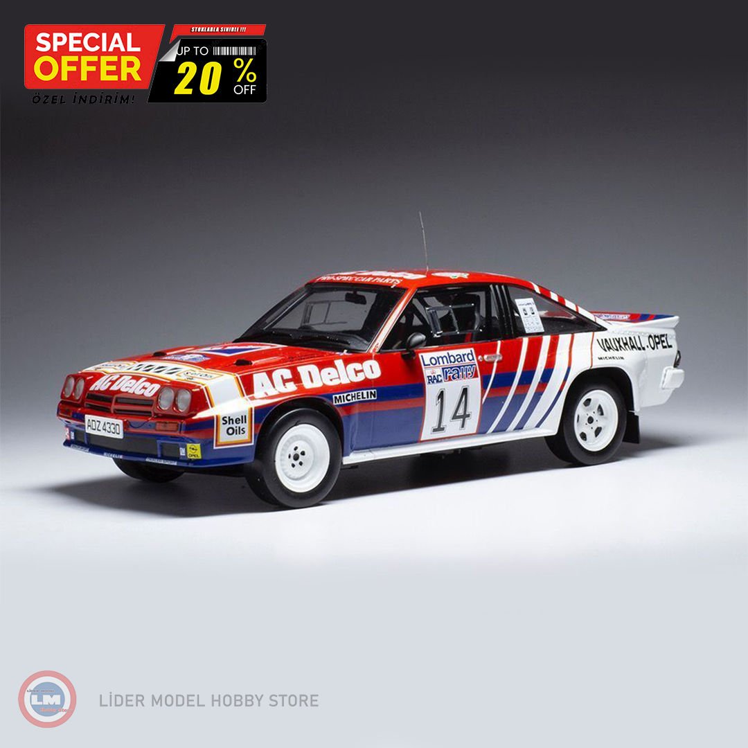 1:18 IXO 1985 Opel Manta B 400 #14 RAC Rally