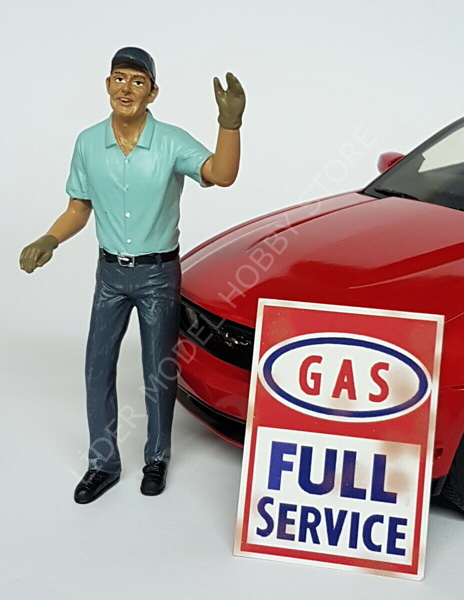 1:18 American Diorama Gas Istation Attendant 77707