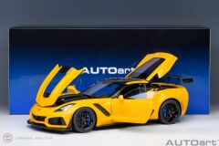 1:18 2019 Chevrolet Corvette C7 ZR1 Sarı
