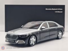 1:18 2021 MERCEDES-MAYBACH-S-CLASS- Hightech Silver/Obsidian Black