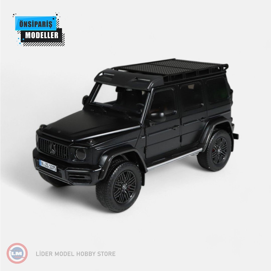 1:18 NZG 2023 Mercedes Benz G Class G63 AMG 4x4 Night Black