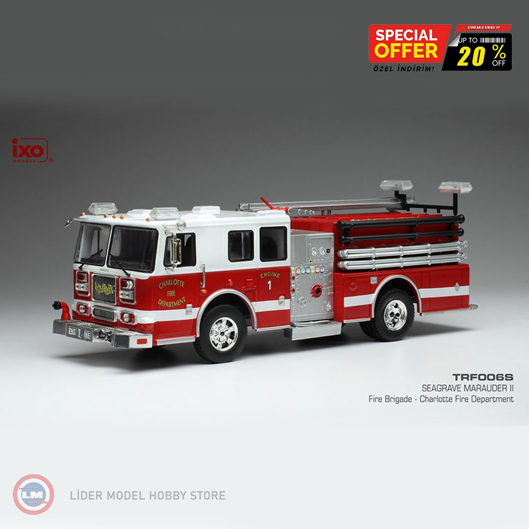 1:43 1989 Seagrave Marauder II, Charlotte Fire Department