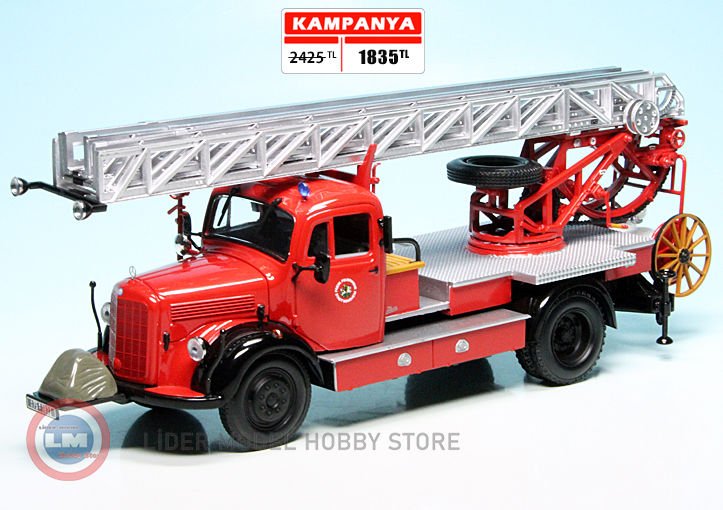 1:43 1950 Mercedes Benz L 3500 DL17 FEUERWEHR BENSHEIM İtfaiye