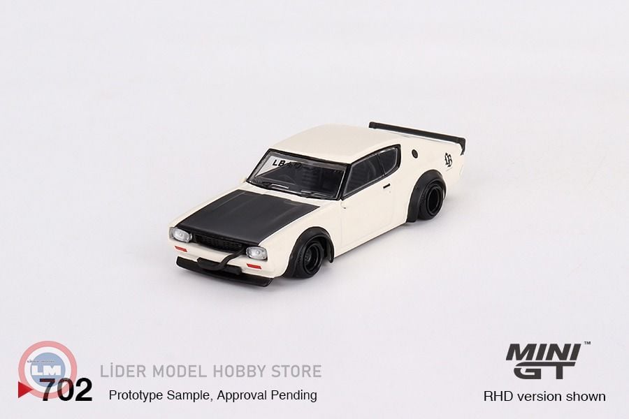 1:64 1973 Nissan SKYLINE KENMERI LIBERTY WALK WHITE