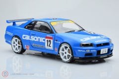 1:18 2000 Nissan Skyline GT-R R34 #12 Calsonic Blue