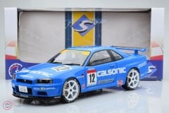 1:18 2000 Nissan Skyline GT-R R34 #12 Calsonic Blue