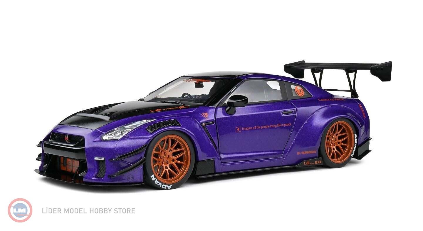 1:18 2022 Nissan GT-R (R35) Liberty Walk Body Kit 2.0 Purplezilla