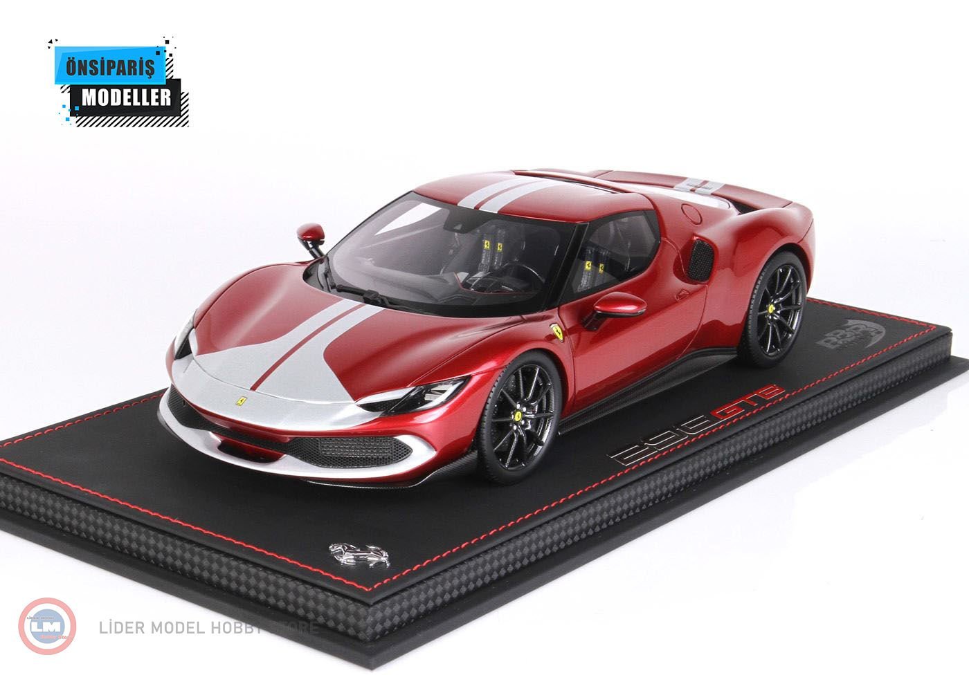 1:18 Ferrari 296 Assetto Fiorano Metallic Red Fiorano