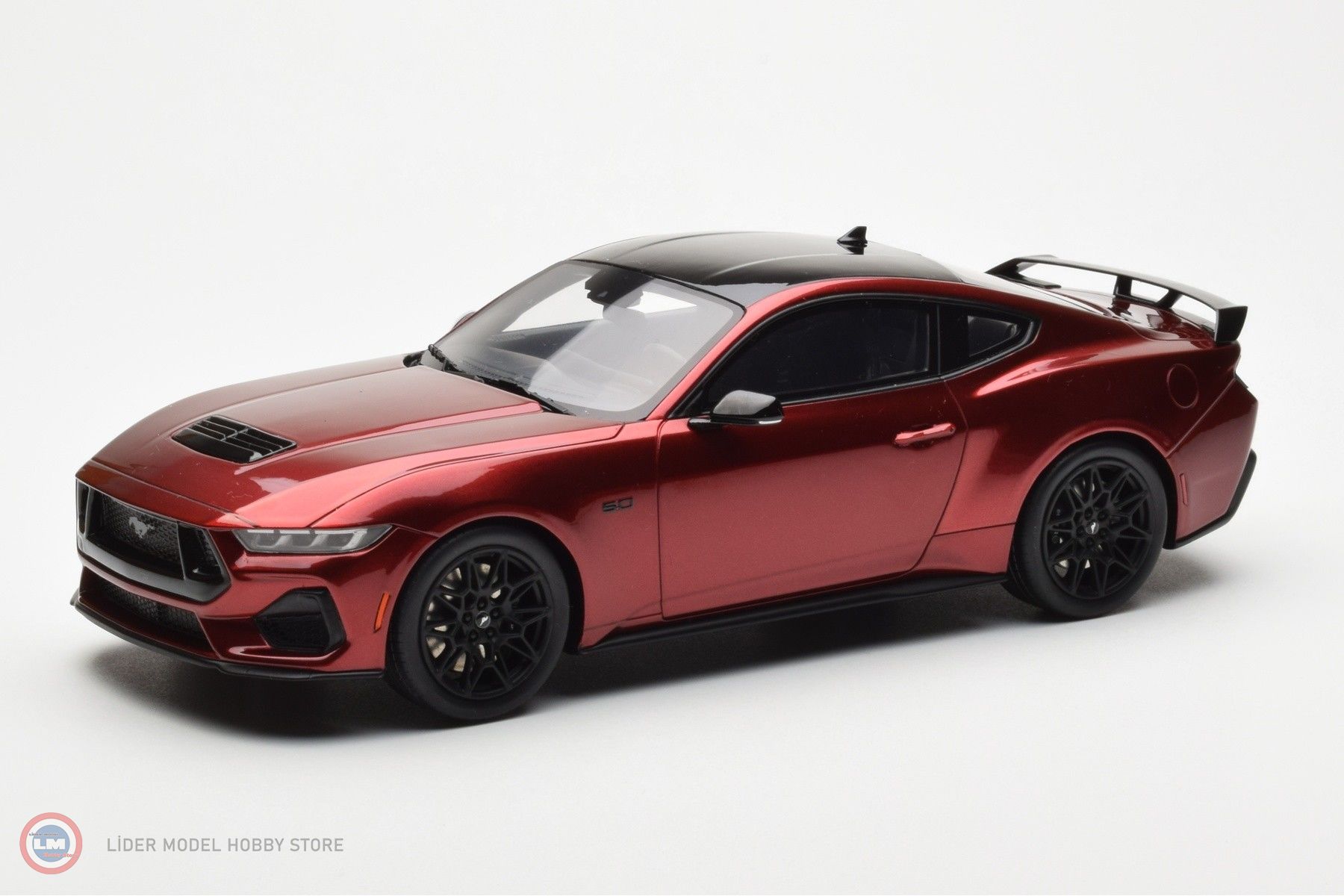 1:18 2024 FORD MUSTANG GT - RAPID RED