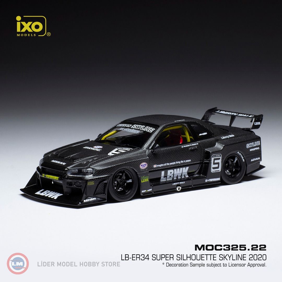 1:43 2020 Nissan LB-ER34 #5 Super Silhouette Skyline