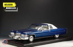 1:18 1974 Cadillac Coupe Deville - Regal Blue Firemist