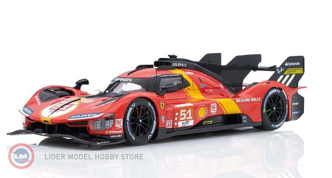 Modèle Réduit Ferrari 499P AF Corse Le Mans 2023 - Échelle 1/18 Bburago, Métal, Neuf