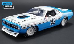 1:18 1970 Plymouth Barracuda #42 Chrysler Of France Henri Chemin Hardtop