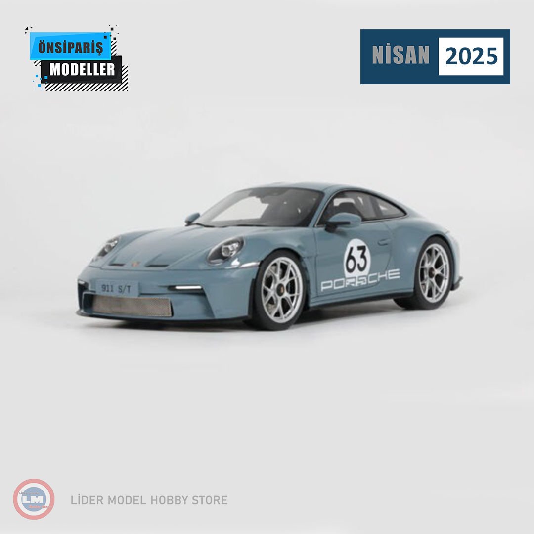 1:18 GT Spirit 2024 Porsche 911 ST Shore Blue Metallic