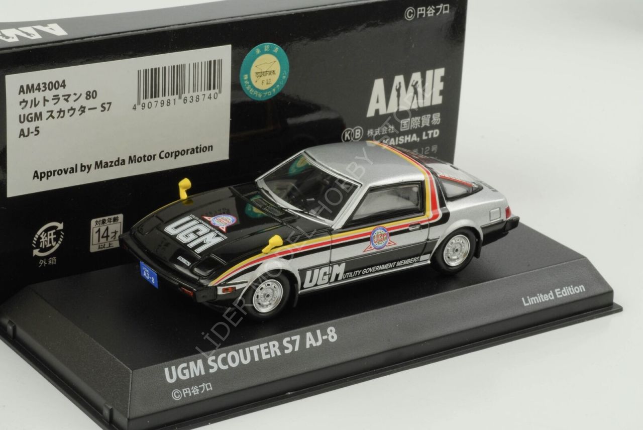 1:43 1980 Mazda Savanna RX 7 GT UGM Scouter S7 AJ-8 Kyosho