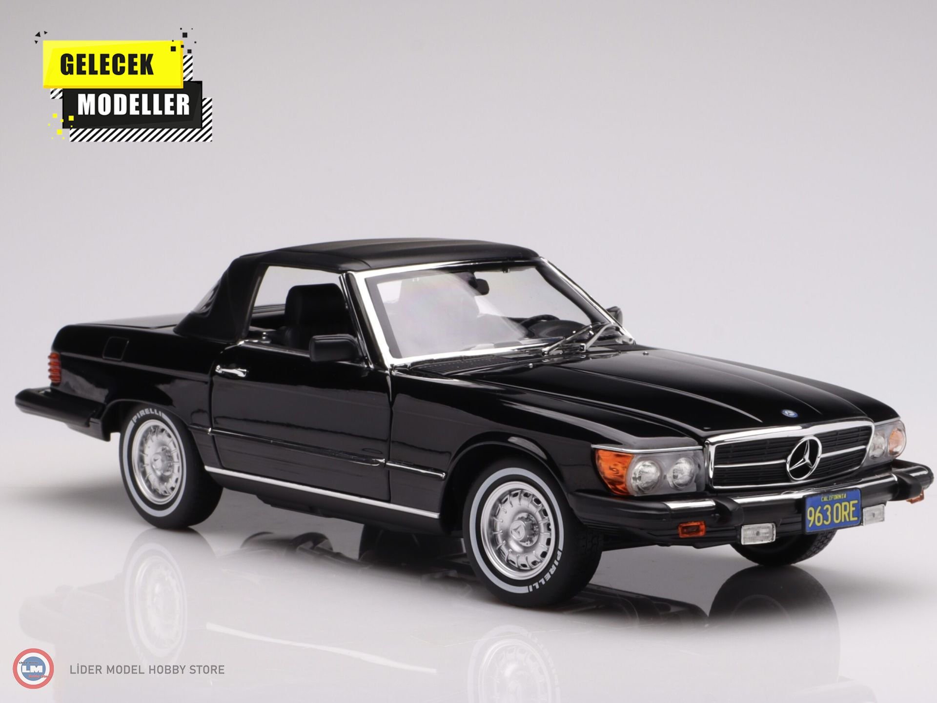 1:18 1979 Mercedes 450SL R107 US-Version American Gigolo - black