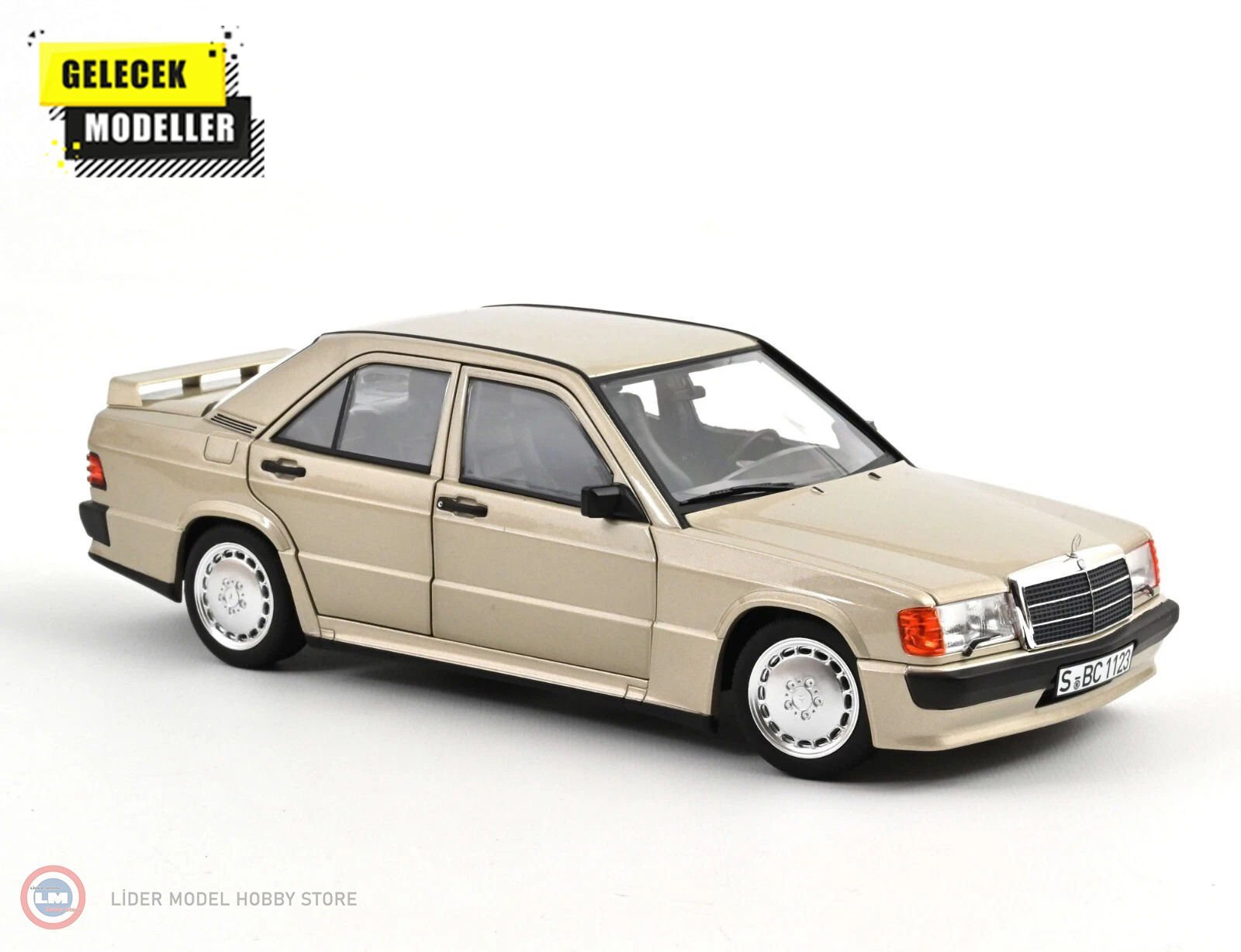 1:18 Norev 1984 Mercedes Benz 190E 2.3-16 W201 - Smoke Silver