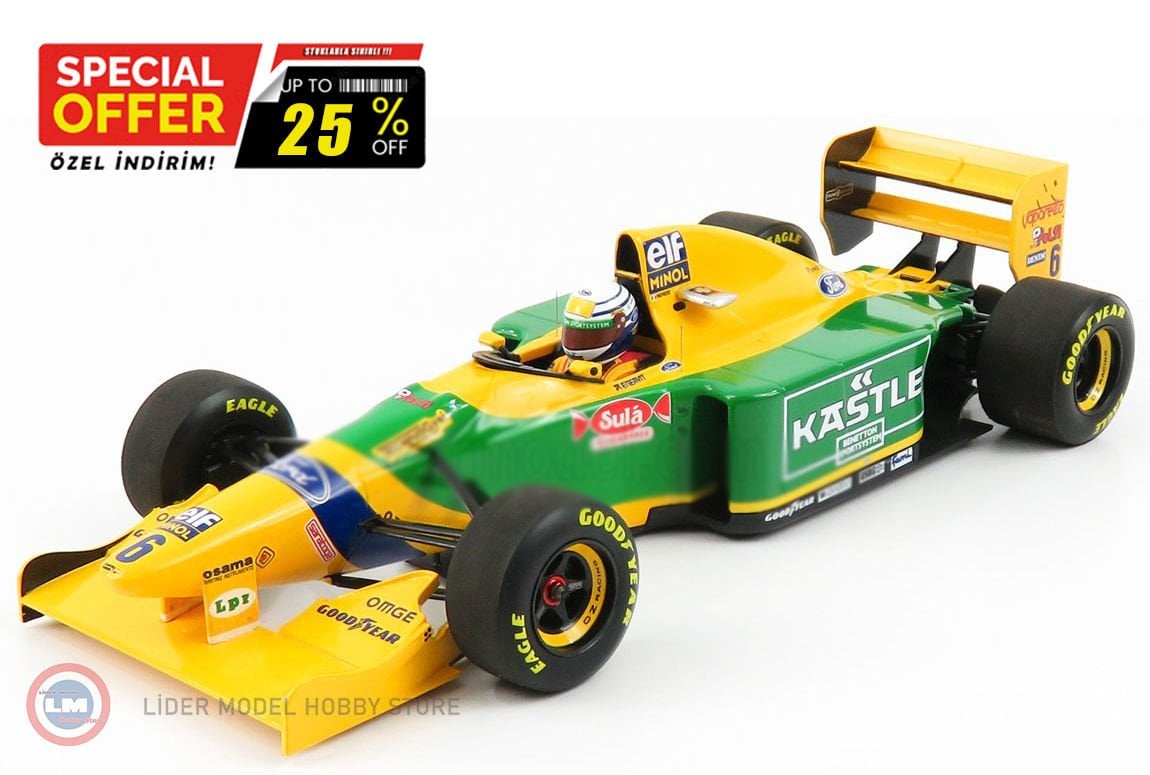 1:18 1993 Ford BENETTON FORD B193 #6 - RICARDO PATRESE - 3RD PLACE BRITISH GP