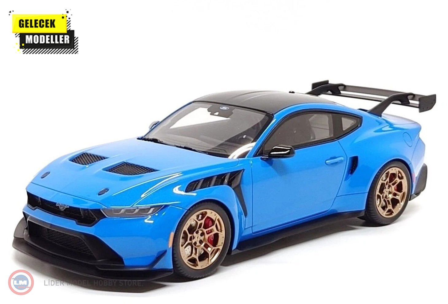 1:18 GT Spirit 2024 Ford Mustang GTD Grabber Blue