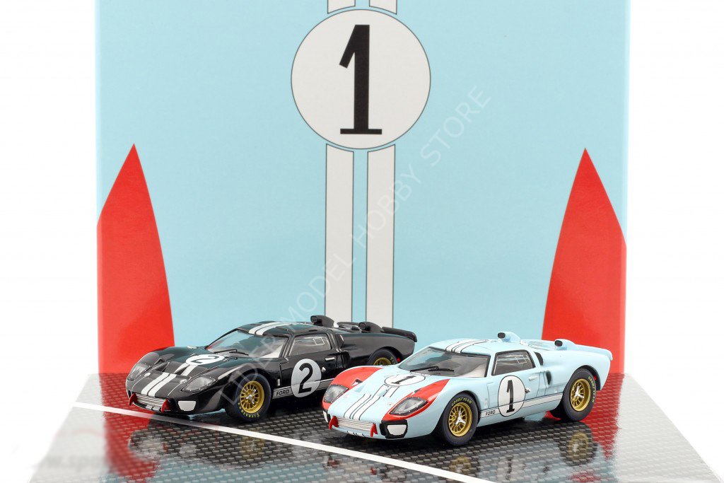 1:43 1966 Ford Usa Set 2X Gt40 Mkii 7.0L V8 Le Mans