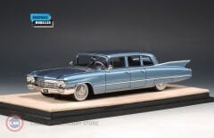 1:43 1960 Cadillac Fleetwood 75 Limousine Hampton Blue Metallic