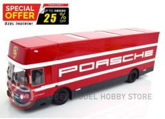 1:18 Mercedes Benz O317 Renntransporter Porsche