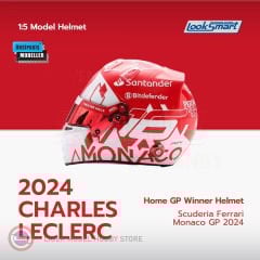 1:5 2024 Charles Leclerc Scuderia Ferrari Monaco GP Kask