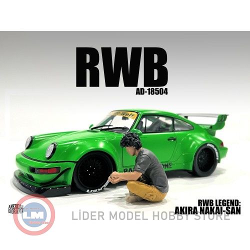 1:18 American Diorama, RWB Legend Akira Nakai Figür #4- San Figure