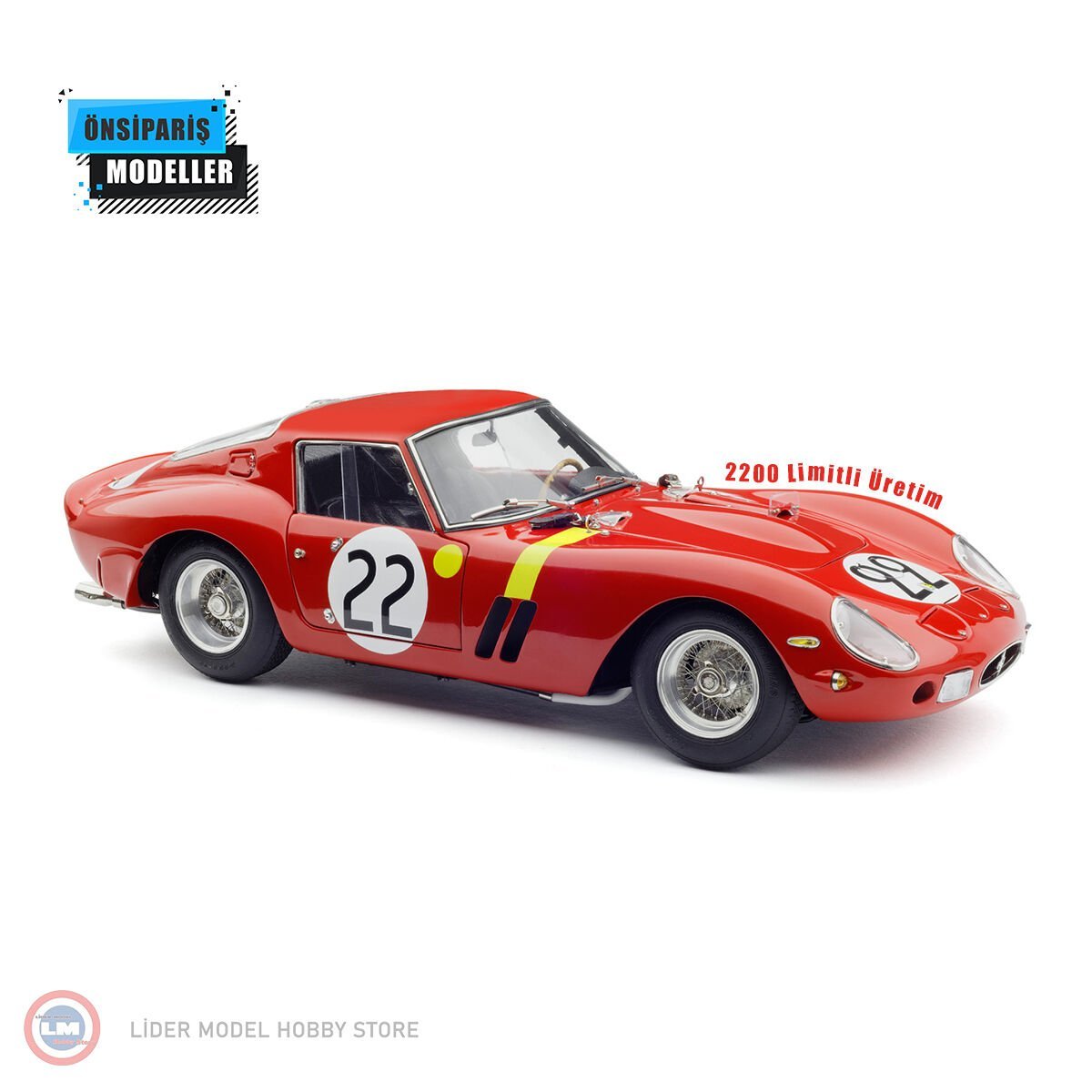 1:18 1962 Ferrari 250 GTO 24h France #22