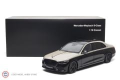 1:18 Almost Real 2023 Mercedes Benz Maybach S Class Mojave Silver Onyx Black