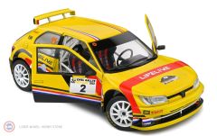 1:18 2022 Peugeot 306 Maxi Yellow #2 Rallye Festival